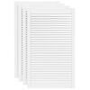 vidaXL Uși dulap design lambriu 4 buc. alb 99,3x59,4 cm lemn masiv pin