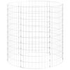 vidaXL St&acirc;lp de gabion, &Oslash;100x100 cm, oțel galvanizat, circular
