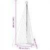 vidaXL Pom de Crăciun LED 789 LED-uri Alb Rece 476 cm