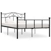vidaXL Cadru de pat, negru, 160 x 200 cm, metal
