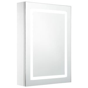 vidaXL Dulap de baie cu oglindă și LED-uri, 50 x 13 x 70 cm