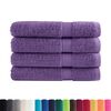 vidaXL Prosoape premium SOLUND 4 buc. violet 100x200 cm 600 gsm