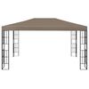 vidaXL Pavilion, gri taupe, 4 x 3 m