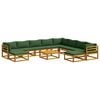 vidaXL Set de canapea 11 buc. natural Lemn Solid de Acacia