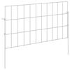 vidaXL Gard de grădină cu țevi de sprijin 12 pcs 55 x 30 cm Mesh