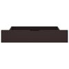 vidaXL Cadru de pat cu 2 sertare, maro &icirc;nchis, 90x200 cm, lemn de pin