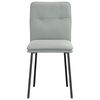 vidaXL Scaune de sufragerie, 2 buc., gri deschis, catifea
