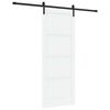 vidaXL Ușă glisantă 83 x 211 cm Lemn prelucrat Alb și negru