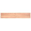 vidaXL Blat de baie, maro deschis, 220x40x(2-4) cm, lemn masiv tratat