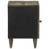 vidaXL Noptiere 2 buc Gri deschis 40x33x46 cm Lemn masiv de mango