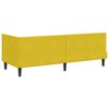 vidaXL Cadru de pat colțar cu headboard Galben 80 x 200 cm Catifea