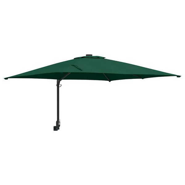 vidaXL Parasol de Grădină Verde și Negru 248.5 x 247.5 x 160 cm
