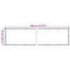 vidaXL Paravan de balcon cu aspect de plantă, verde, 700x75 cm, PVC