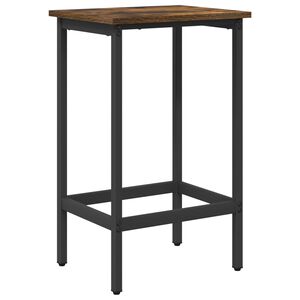 vidaXL Scaun de bar Stejar fumuriu 40 x 32 x 64 cm Lemn prelucrat
