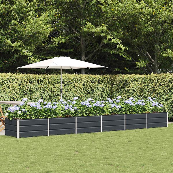 vidaXL Jardinieră Antracit 480 x 80 x 45 cm Oțel