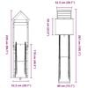 vidaXL Set de joacă pentru exterior, lemn masiv de douglas