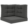 vidaXL Perna pentru canapea de exterior Poliester Antracit 60 x 60 cm