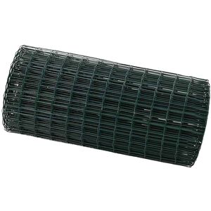 vidaXL Gard Euro 0,6 x 10 m Fier acoperit cu PVC Verde