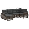 vidaXL Set de canapele pentru grădină 6 pcs Gri și gri &icirc;nchis