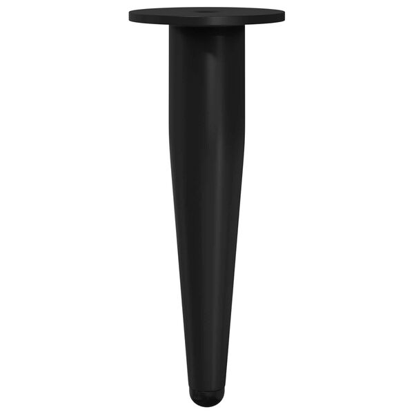 vidaXL Picioare de mobilă 12 pcs Negru &Oslash; 40 x 98 mm Fier