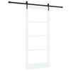 vidaXL Ușă glisantă ORKDAL 93 x 211 cm Lemn masiv de pin și sticlă Alb