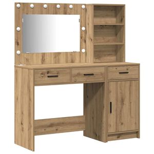vidaXL Masă de Machiaj 2 buc. Maro 78,5 x 41 x 135 cm Lemn prelucrat