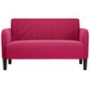 vidaXL Canapea loveseat rosu vin 109 cm catifea