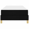 vidaXL Pat cu arcuri cu saltea Negru 80 x 200 cm țesătură