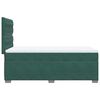 vidaXL Pat box spring cu saltea, verde &icirc;nchis, 90x190 cm, catifea