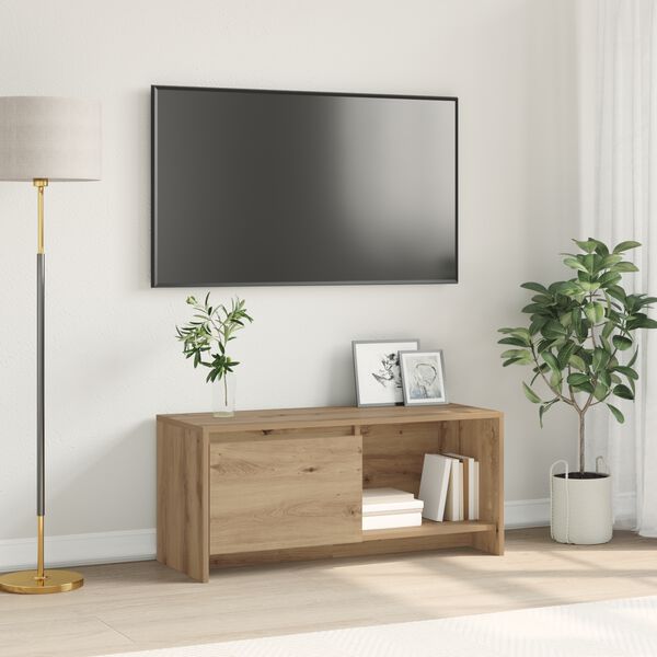 vidaXL Set comodă TV Stejar Artizanal 90 x 35 x 40 cm Lemn compozit