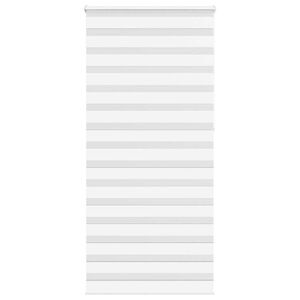 vidaXL Jaluzea tip zebra alb lățime țesătură 95,9 cm poliester