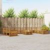 vidaXL Seturi de canapele 11 pcs natural Lemn Solid de Acacia