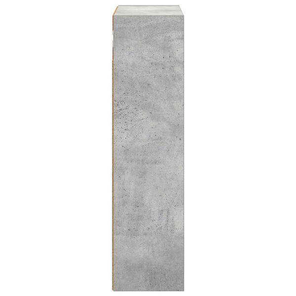 vidaXL Dulap de perete pentru baie cu raft Gri Beton 40 x 16 x 62,5 cm
