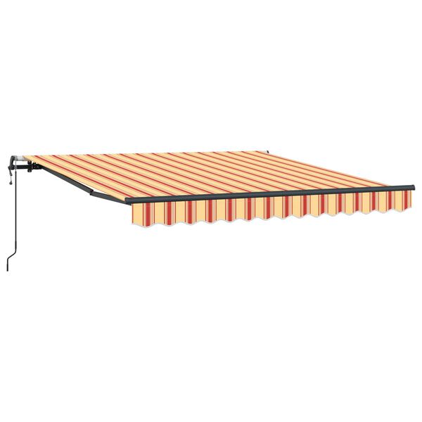 vidaXL Cortina Retractabilă Galben și portocalie 350 x 250 cm
