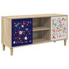 vidaXL Cabinet TV MAINZ 102 x 33 x 50 cm Sonoma Lemn prelucrat