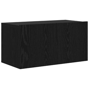 vidaXL Set comodă TV Pe perete Negru 60 x 30 x 30 cm Lemn compozit