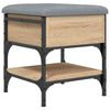 vidaXL Bancă pentru pantofi stejar sonoma 42x42x45 cm lemn prelucrat
