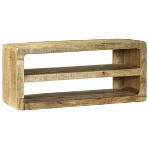 vidaXL Cabinet TV cu raft Maro 80 x 32 x 36 cm Lemn masiv de mango