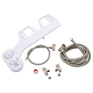 vidaXL Accesoriu bideu pentru capac WC, apă rece & caldă, o duză