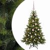 vidaXL Brad de Crăciun artificial cu glob 150 cm 150 LED-uri Alb cald