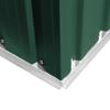 vidaXL Magazie de grădină din metal verde