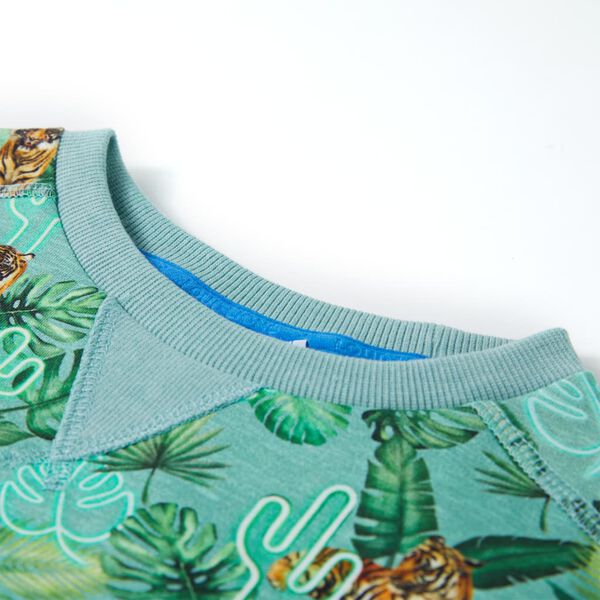 Bluzon pentru copii, verde melanj deschis, 140