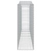 vidaXL Coș gabion arcuit, 400x50x140/160 cm, fier galvanizat