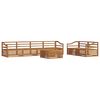 vidaXL Set de canapele de exterior 7 buc. natural Lemn Solid de Acacia