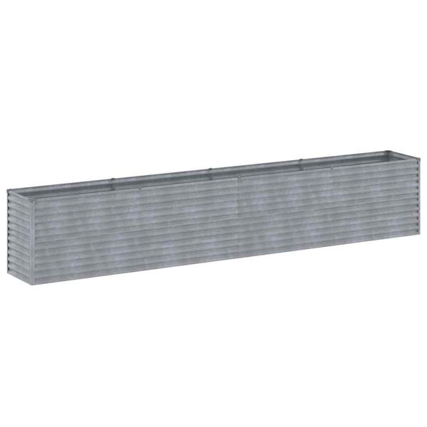 vidaXL Pat de grădină înălțat 385x50x69 cm, oțel corten