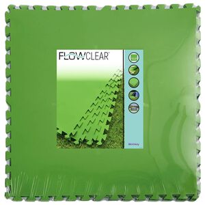 Bestway Protecții de podea piscină Flowclear, 9 buc., verde, 5,47 m&sup2;
