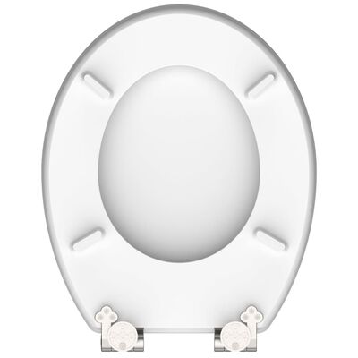 SCHÜTTE Scaun toaletă OASIS cu închidere silențioasă extralucios MDF