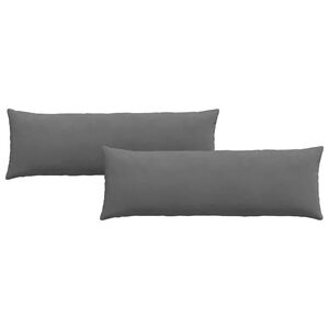 vidaXL Perne pentru canapea 2 pcs Gri &icirc;nchis 120 x 40 cm țesătură