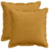 vidaXL Husă pentru pernă 2 buc. HOUTEN Galben 50 x 50 cm cord