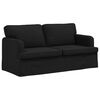 vidaXL Canapea 2 pcs Negru 162 x 80 x 85 cm țesătură